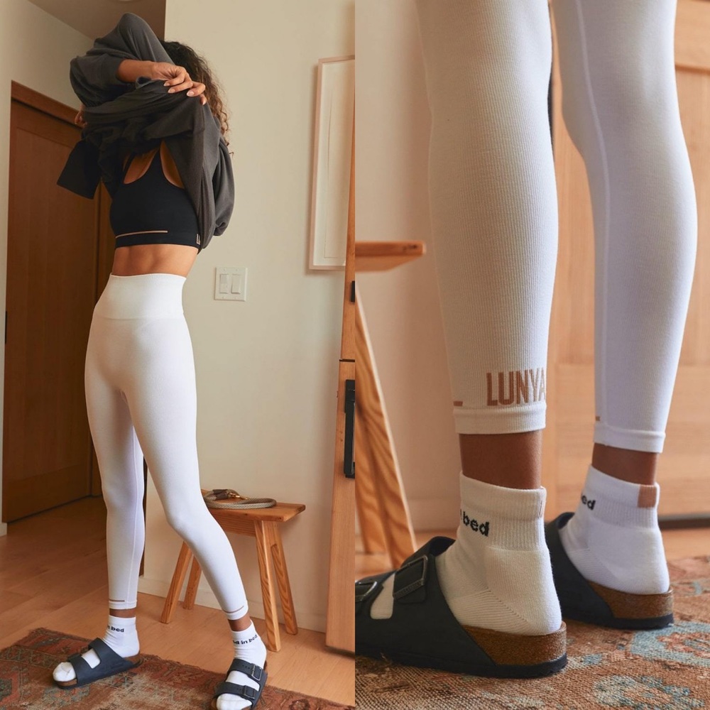 Lunya Supportive Seamless Modal Crop Legging Womens Size XS